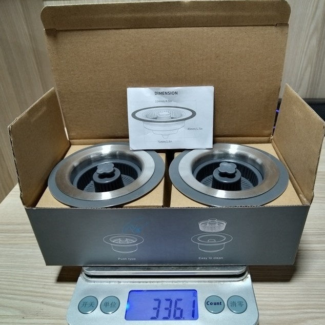 Stainless Steel Pop-Up Sink Strainer
