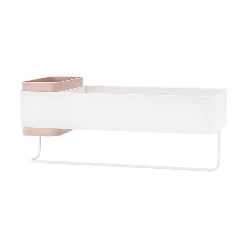 2-Tier Wall-Mounted Bathroom Storage Rack