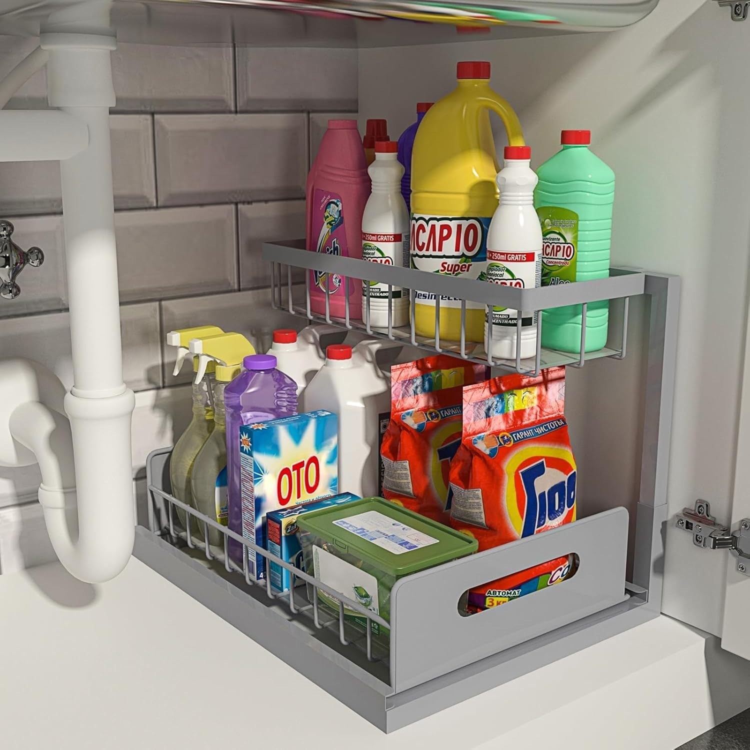 Pull-Out Under-Sink Spice Rack