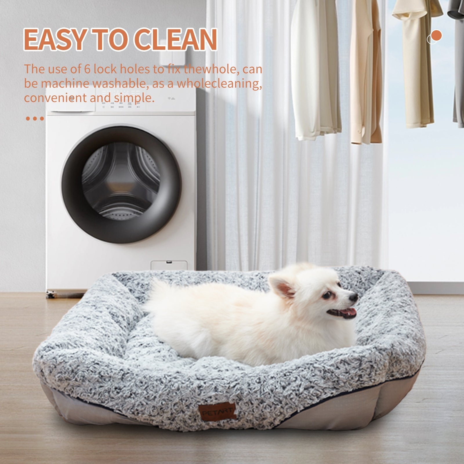 Swirl Velvet Pet Sofa Bed
