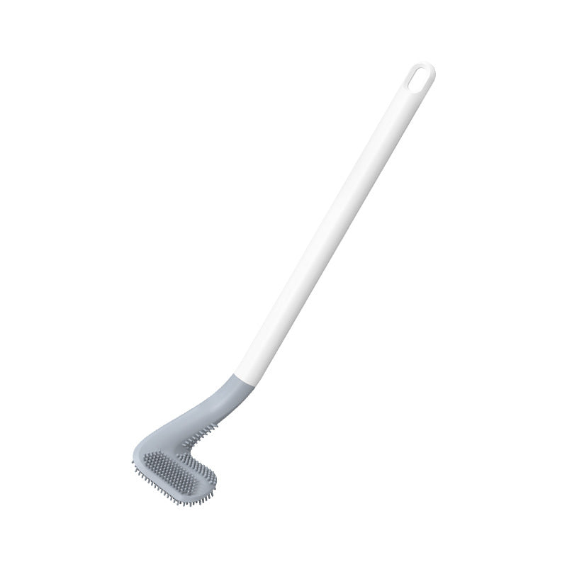 Silicone Golf-Head Toilet Brush with Wall Holder