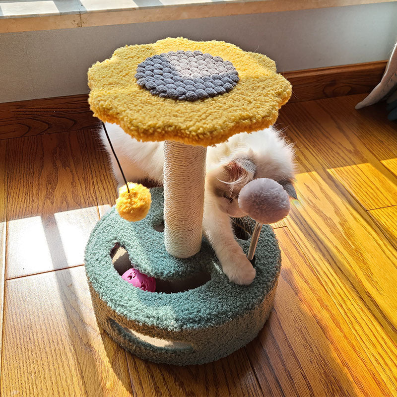 Small Cat Tree with Sisal Post and Bed