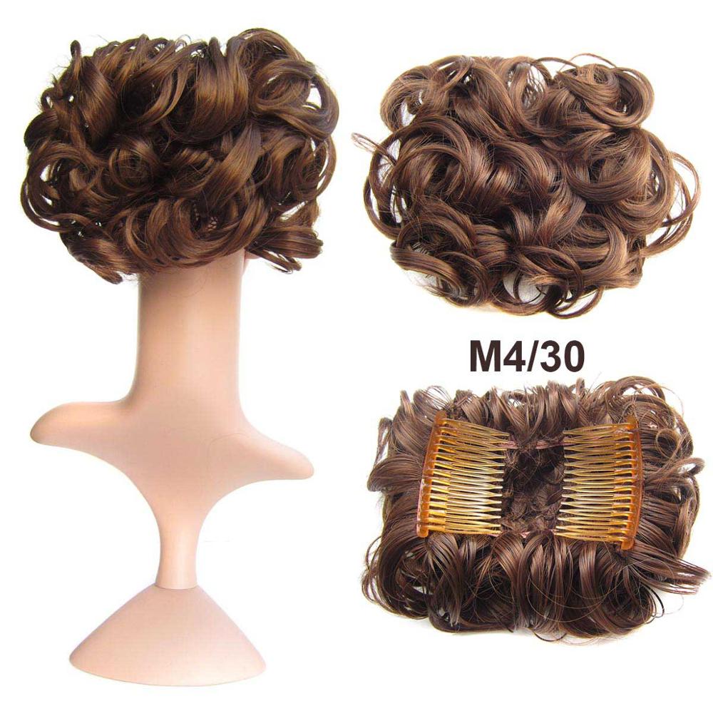 Messy Bun Hairpiece with Clips