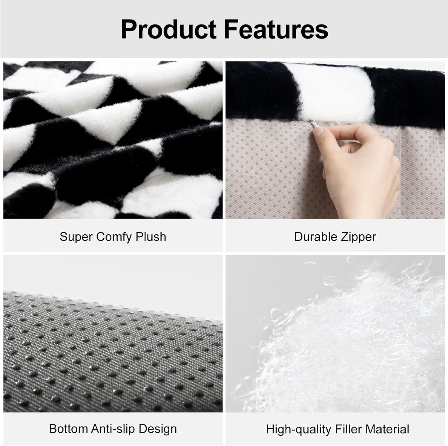Fluffy Pet Couch Bed for Cats and Small Dogs