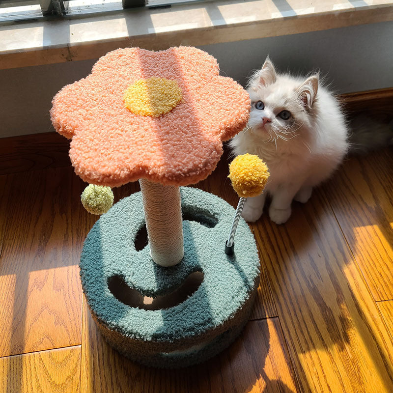 Small Cat Tree with Sisal Post and Bed