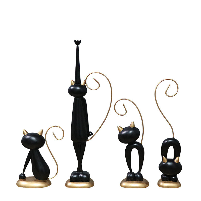 Handmade Resin Cat Figurine