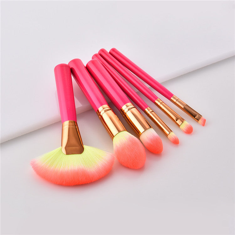 Pink Makeup Brush Set