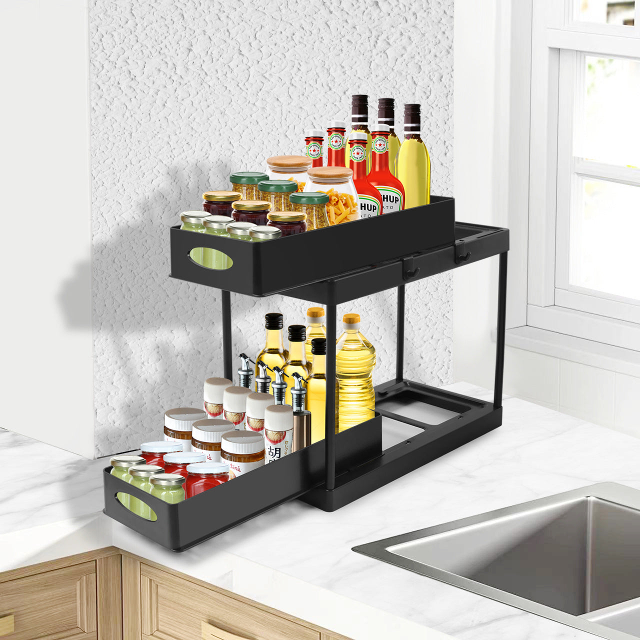 2-Tier Pull-Out Under-Sink Organizer