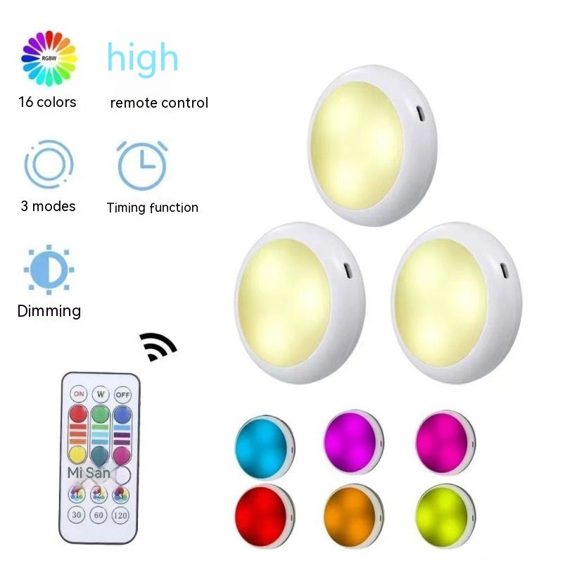 Rechargeable LED Cabinet Lights with Remote, 16 Colors