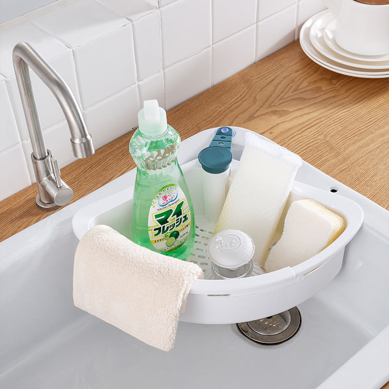 Over-the-Sink Drain Basket and Shelf