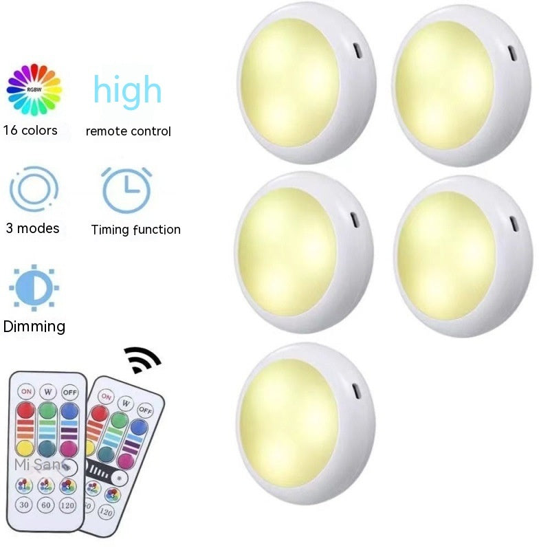 Rechargeable LED Cabinet Lights with Remote, 16 Colors