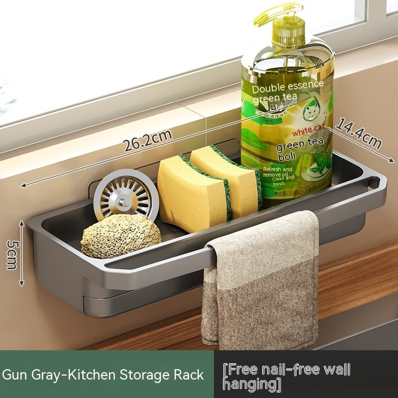 Over-the-Sink Dishcloth and Sponge Rack