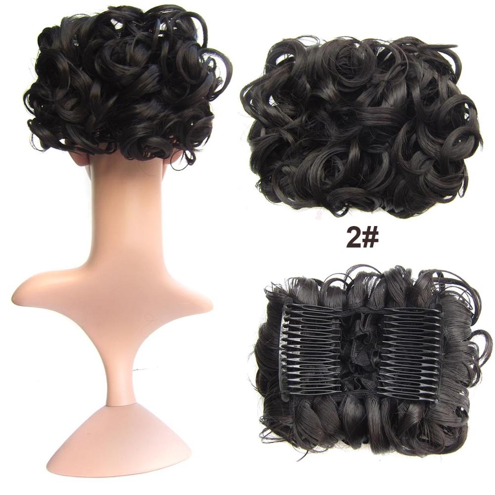 Messy Bun Hairpiece with Clips