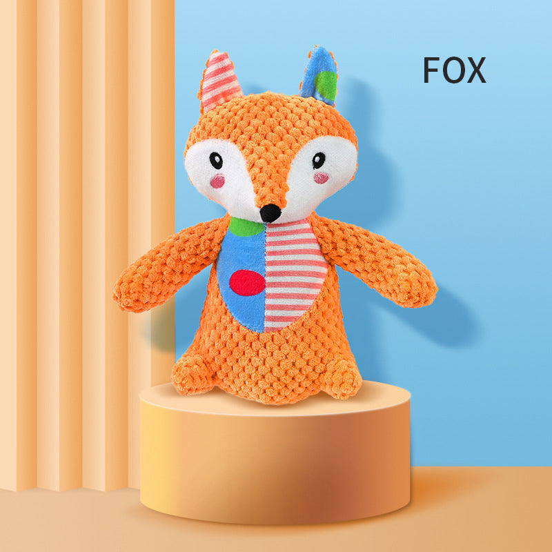 Squeaky Crinkle Plush Dog Toy