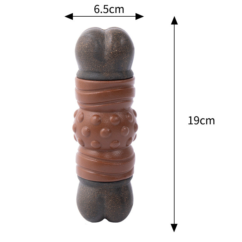 Bacon-Flavored Nylon Chew Toy for Large Dogs