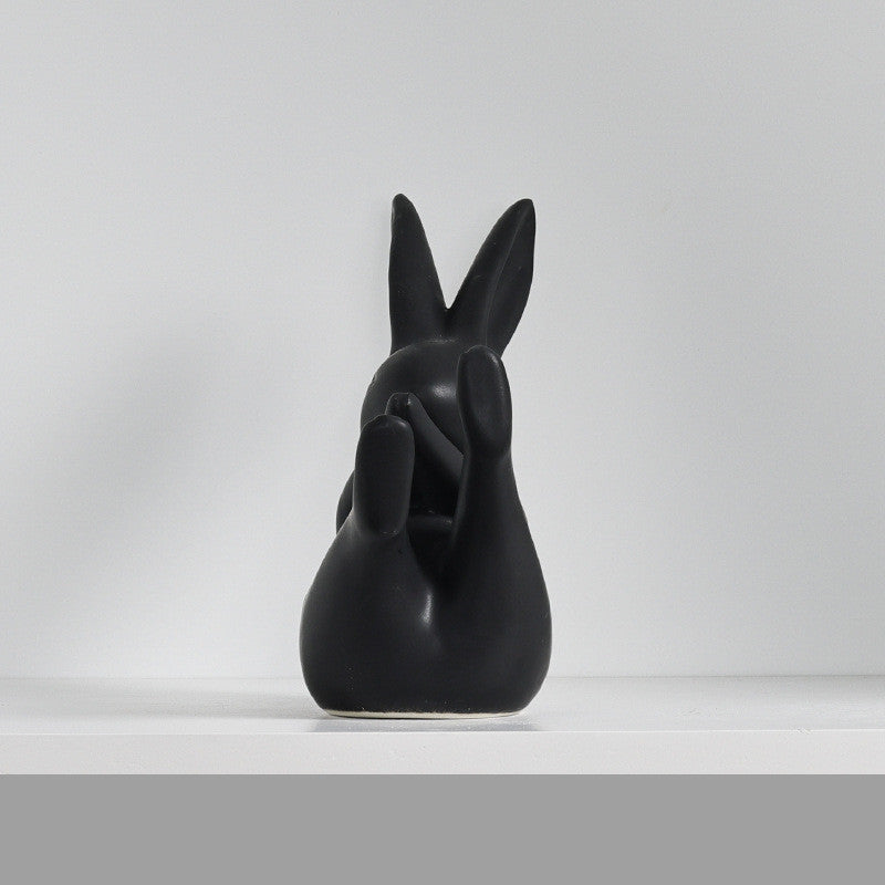Ceramic Rabbit Figurine