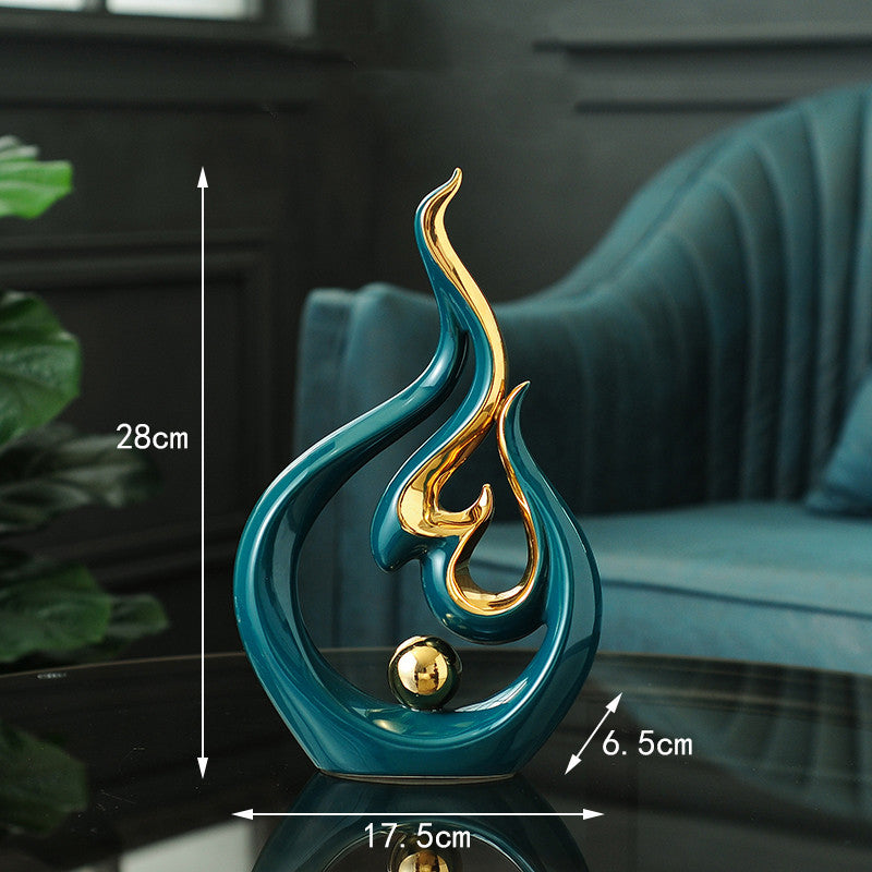 Modern Abstract Ceramic Ornament