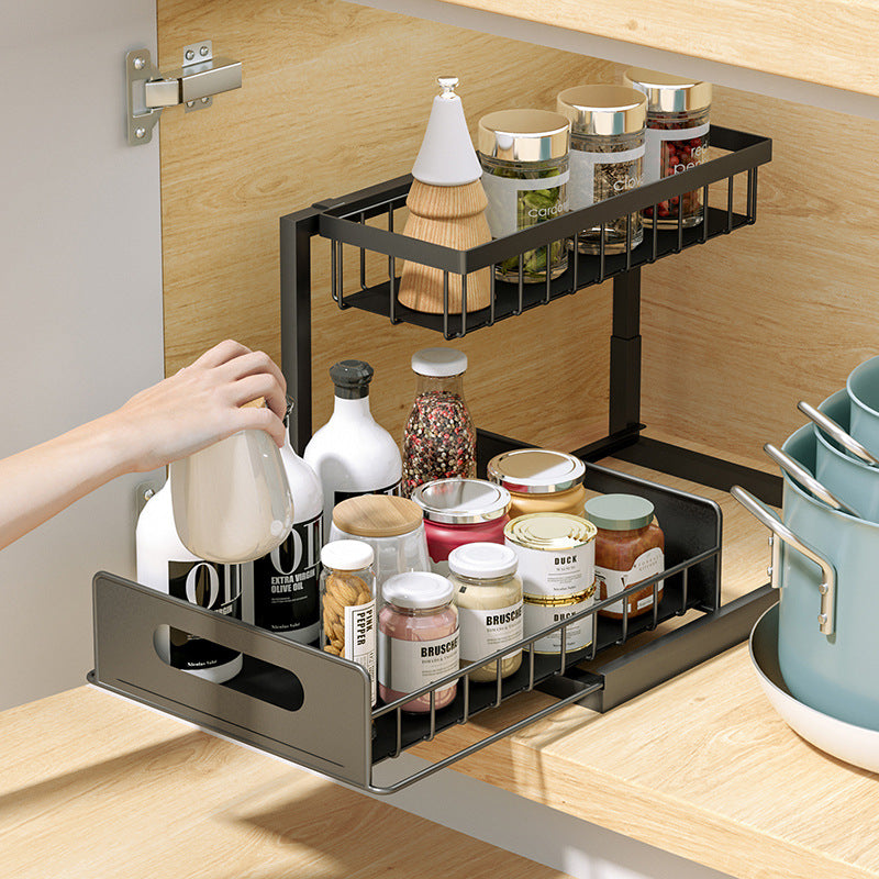 Pull-Out Under-Sink Spice Rack