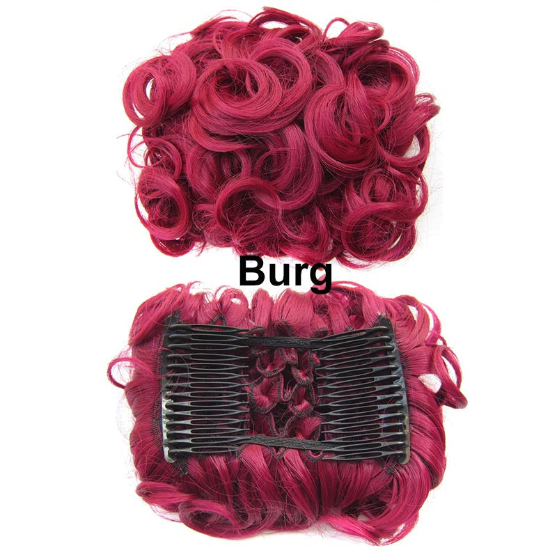 Messy Bun Hairpiece with Clips