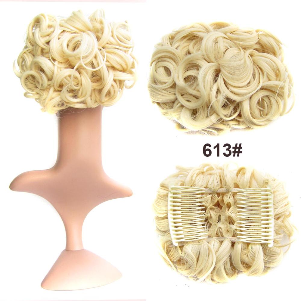 Messy Bun Hairpiece with Clips