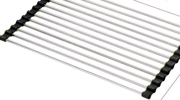 Roll-Up Stainless Steel Over-the-Sink Drying Rack