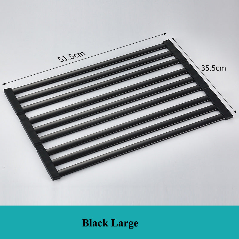 Foldable Aluminum Sink Drain Rack