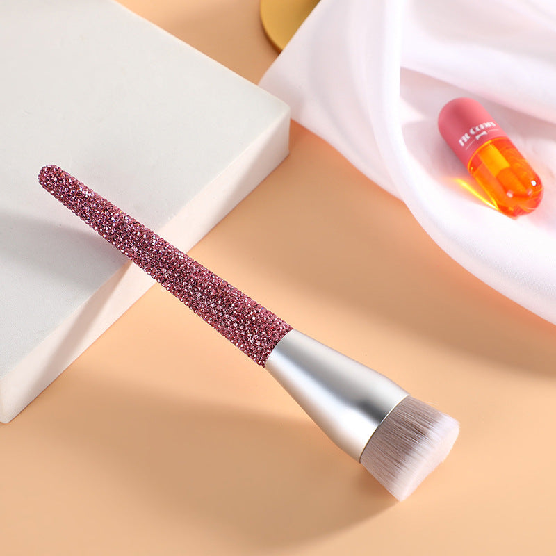 Crystal-Handle Makeup Brushes