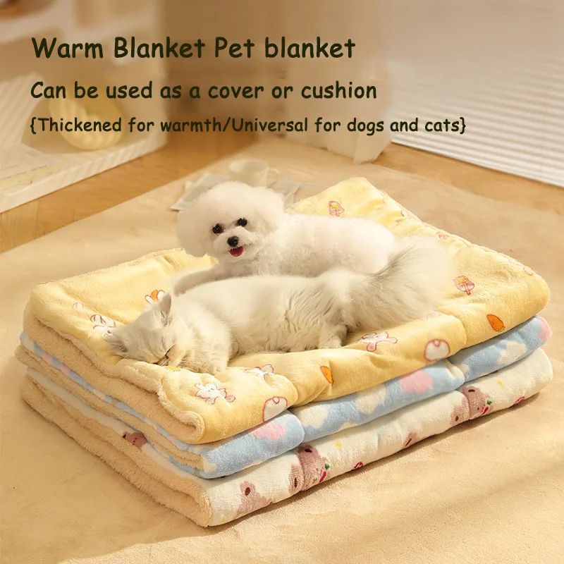 Soft Fleece Pet Blanket for Cats and Dogs