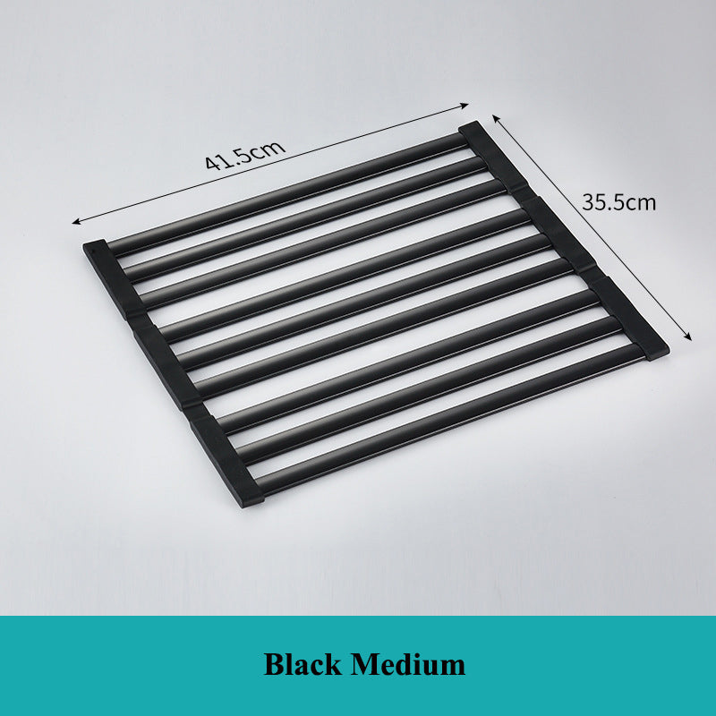 Foldable Aluminum Sink Drain Rack