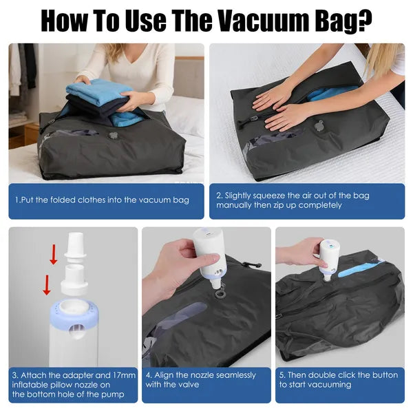 Vacuum Storage Bags with Pump