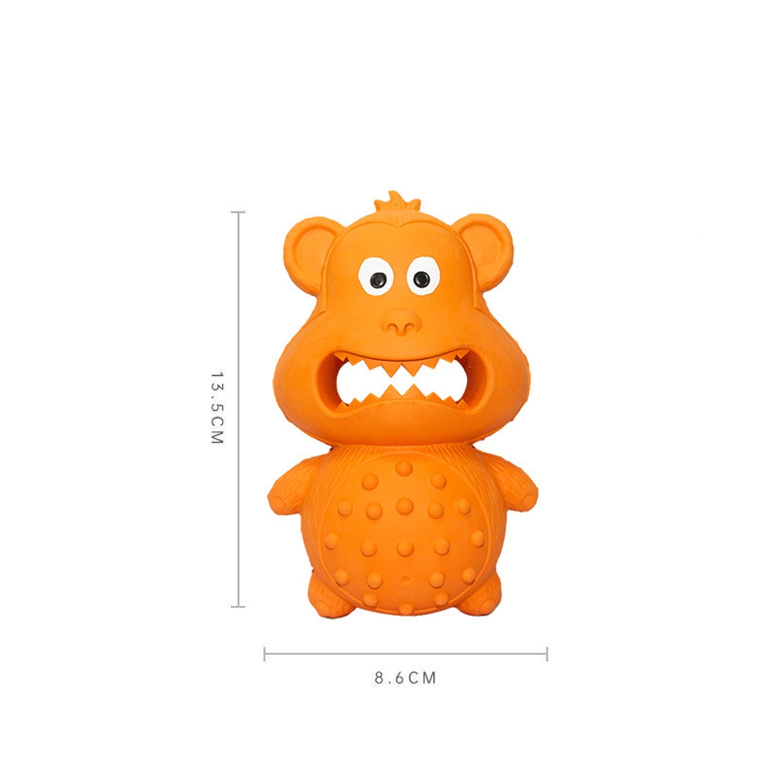 Rubber Squeaky Treat Toy for Strong Chewers