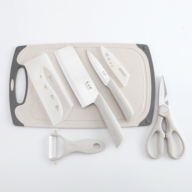 Stainless Steel Kitchen Knife Set with Covers