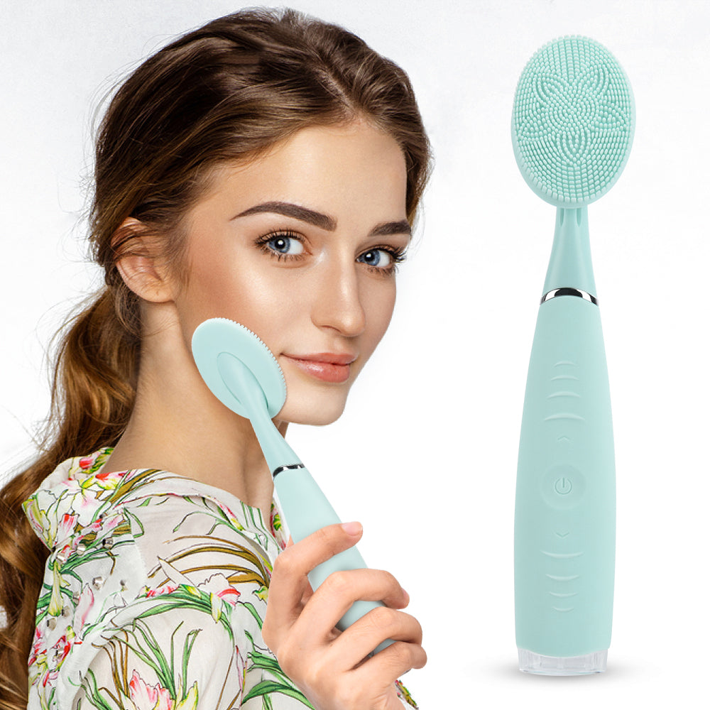 Sonic Silicone Facial Cleansing Brush, 5 Speeds