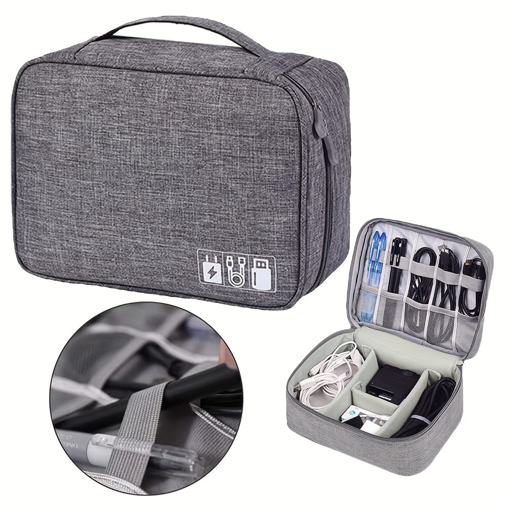 Electronics Travel Case with Adjustable Dividers