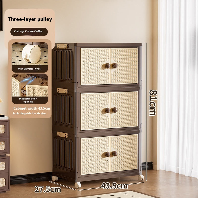 Foldable Plastic Storage Cabinet