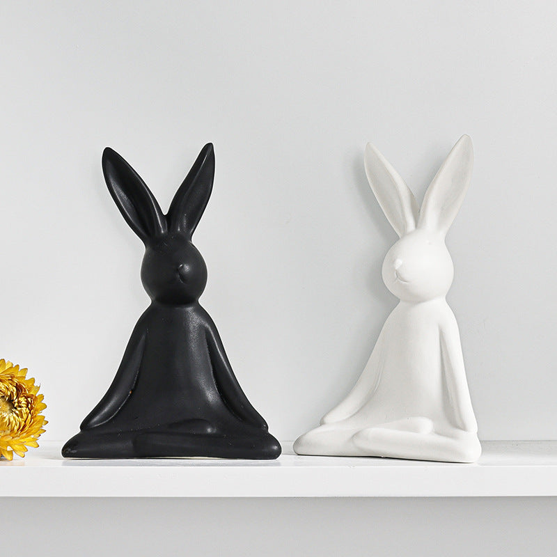 Ceramic Rabbit Figurine