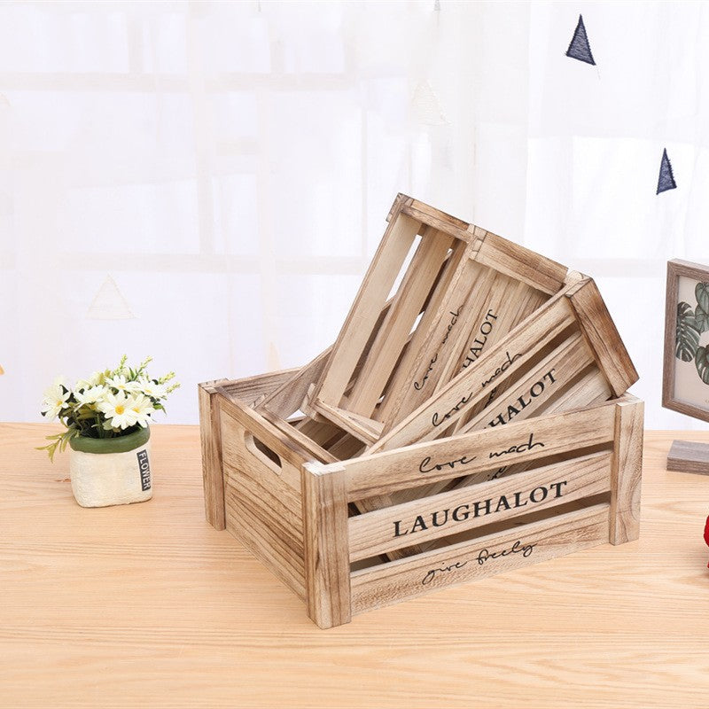 Vintage Wooden Storage Boxes