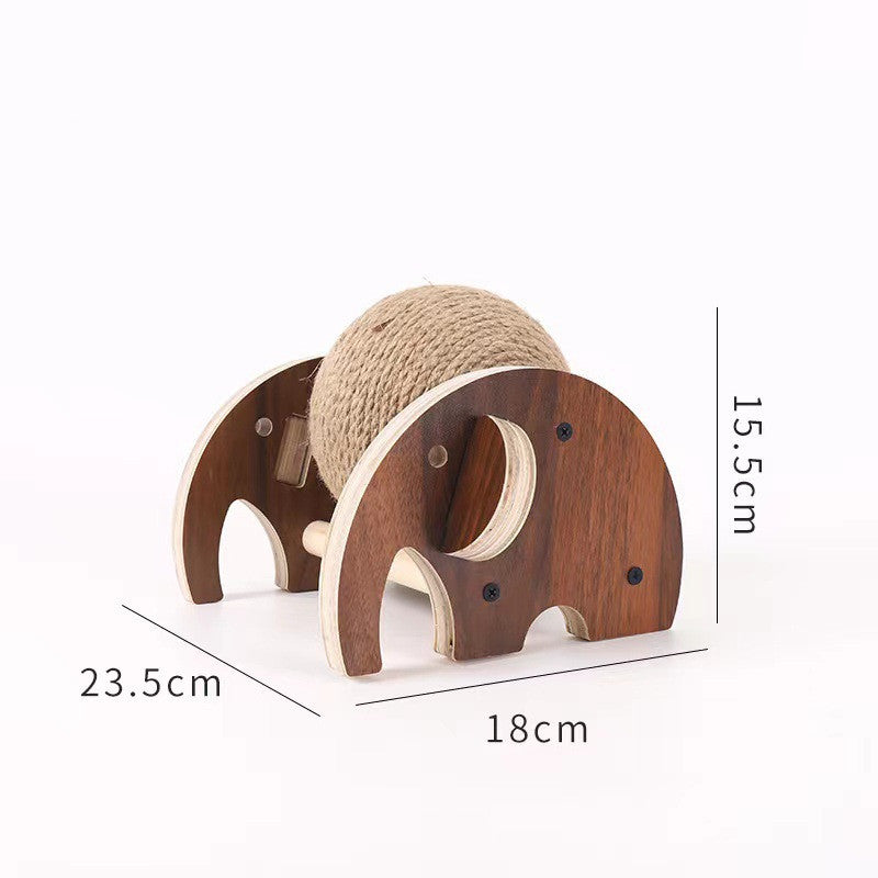 Solid Wood Cat Scratcher Toy