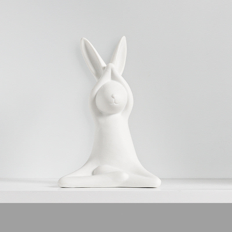 Ceramic Rabbit Figurine