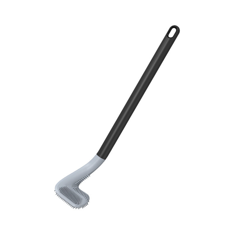 Silicone Golf-Head Toilet Brush with Wall Holder