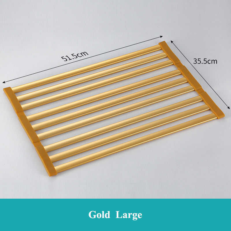 Foldable Aluminum Sink Drain Rack