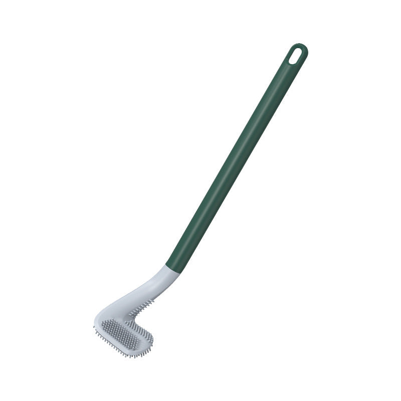 Silicone Golf-Head Toilet Brush with Wall Holder