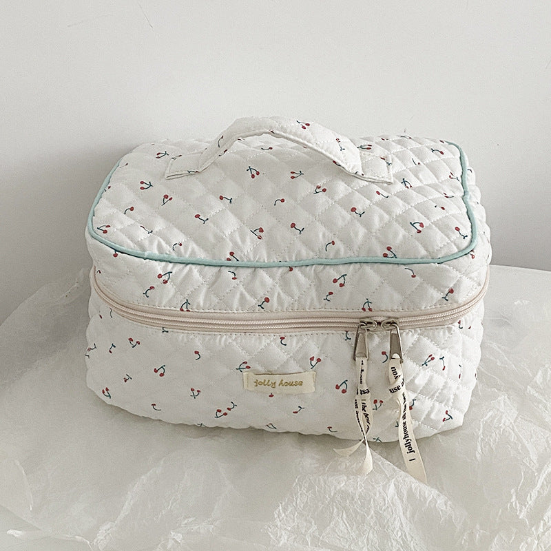 Printed Cotton Toiletry Bag