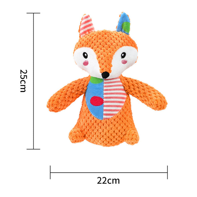 Squeaky Crinkle Plush Dog Toy