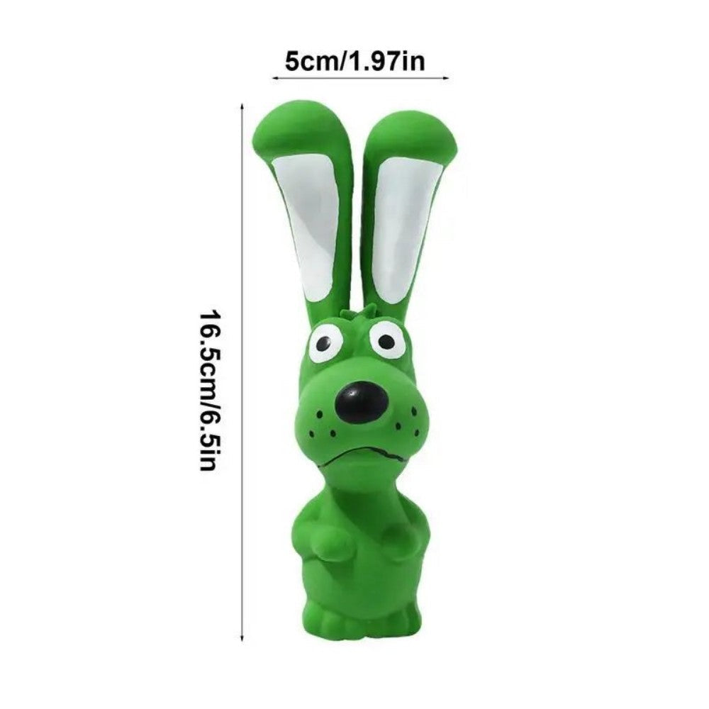 Squeaky Latex Hippo Dog Toy