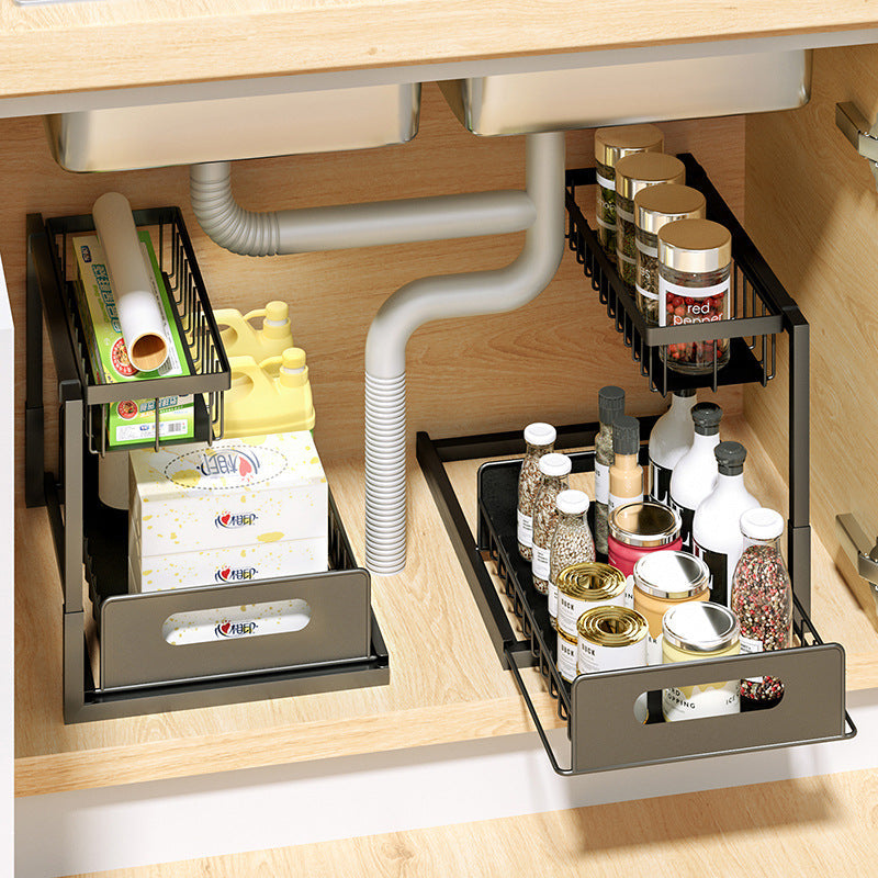 Pull-Out Under-Sink Spice Rack