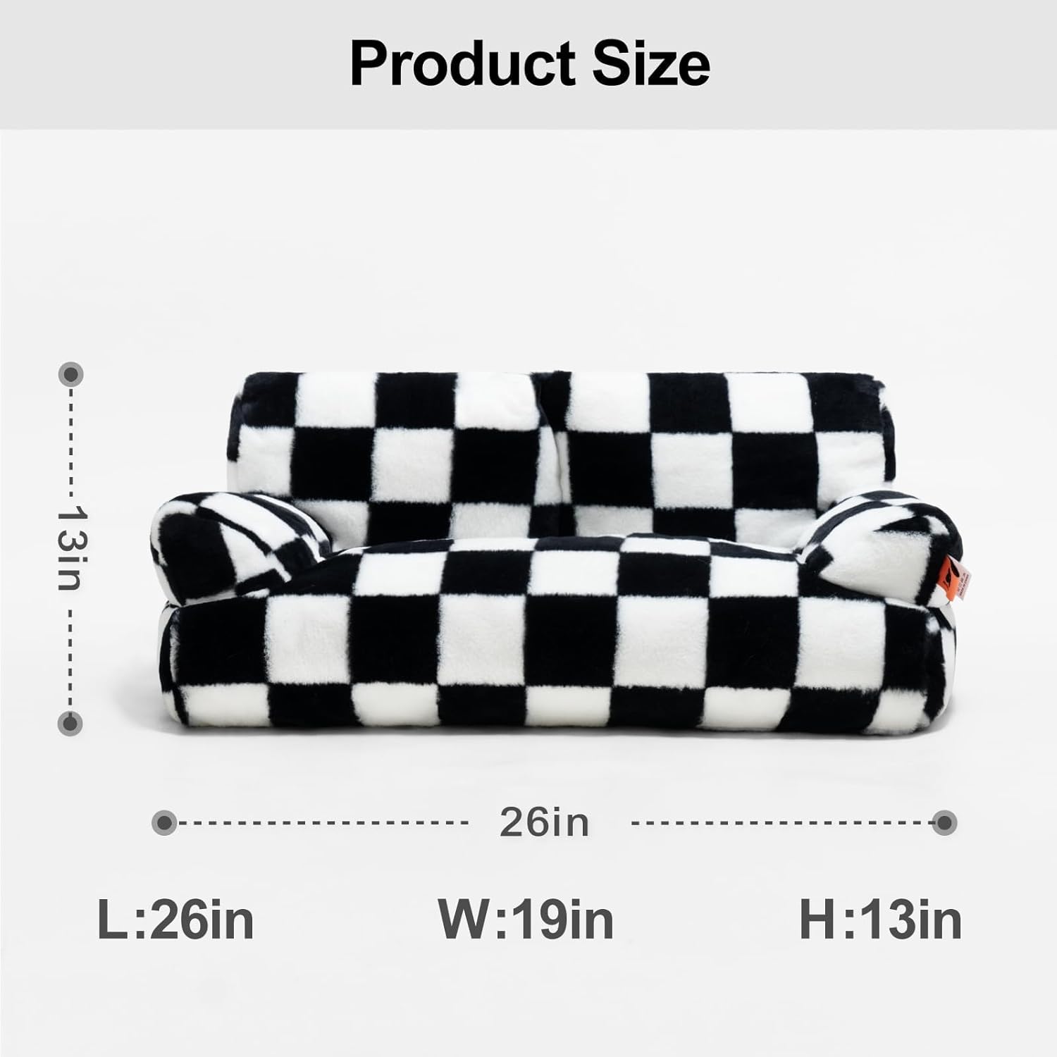 Fluffy Pet Couch Bed for Cats and Small Dogs