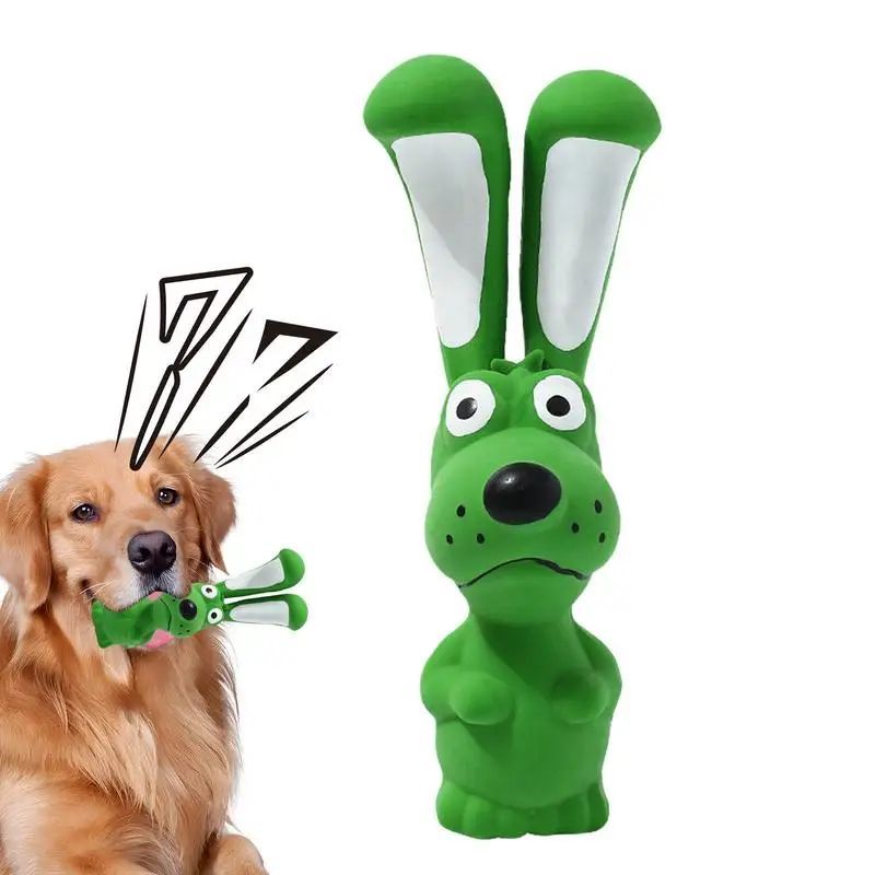Squeaky Latex Hippo Dog Toy