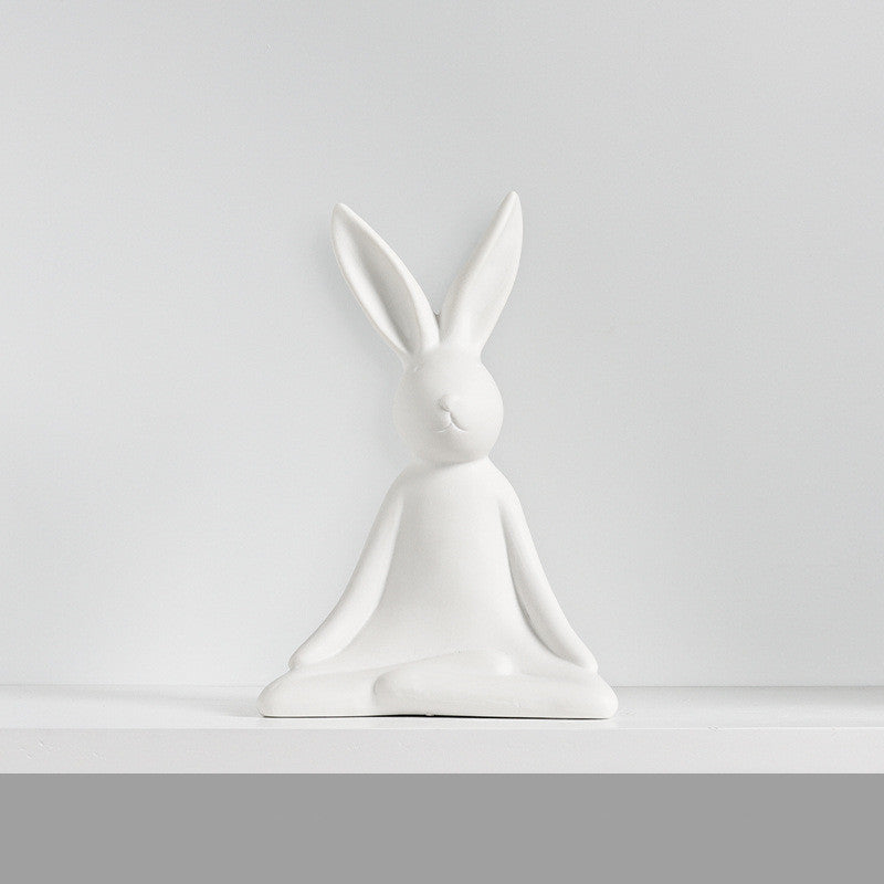 Ceramic Rabbit Figurine