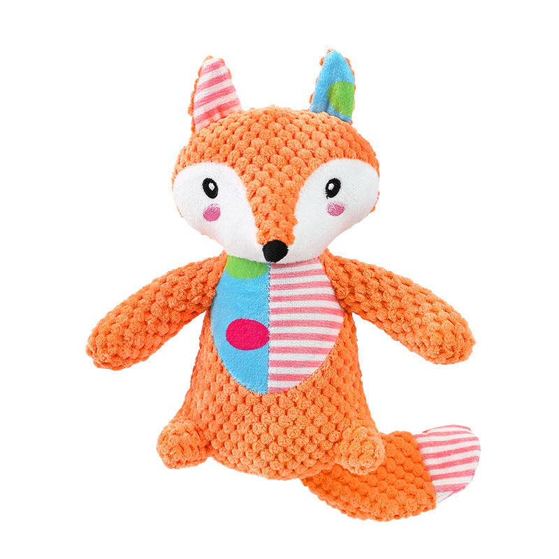 Squeaky Crinkle Plush Dog Toy